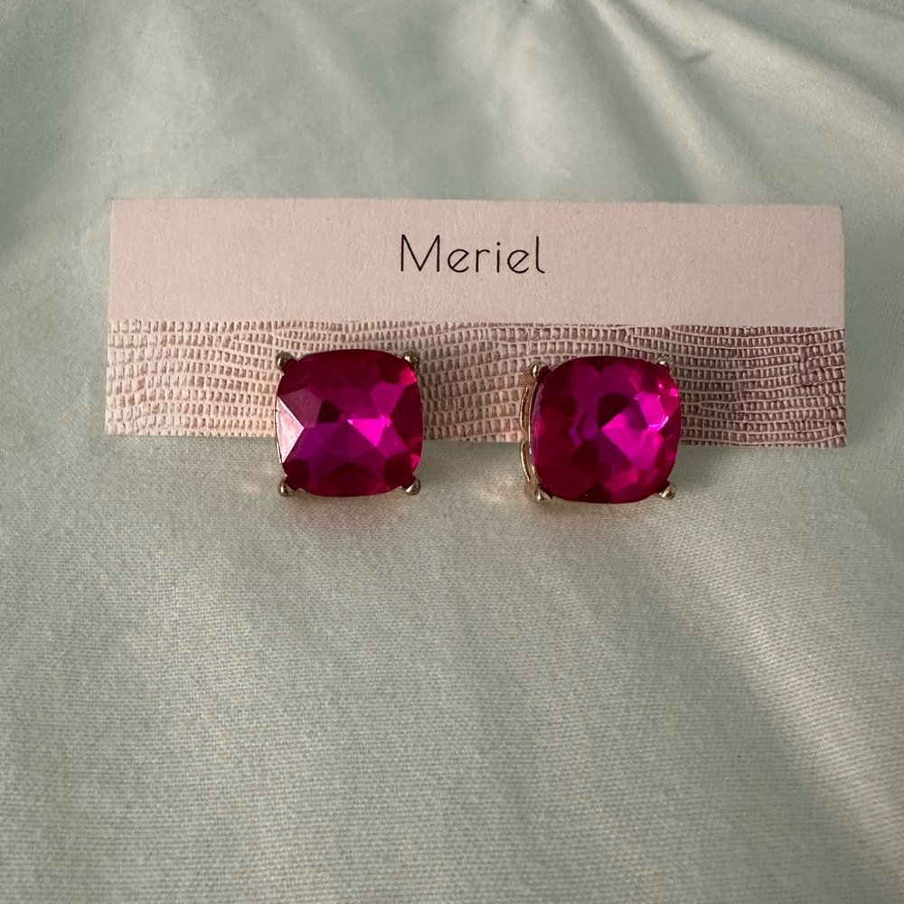 pink jewel Mariel stud earrings earrings